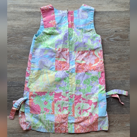 Lilly Pulitzer Size 4 Patchwork Shift With Pockets and Side Bows - Picture 2 of 7